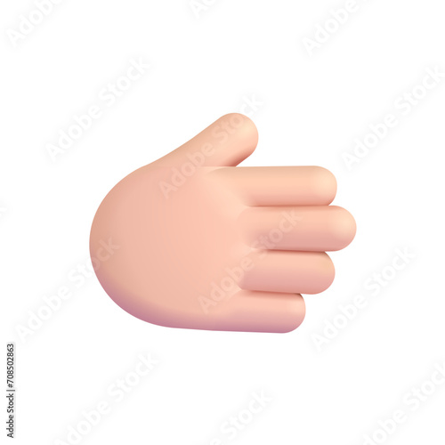 Rightwards Hand: Light Skin Tone