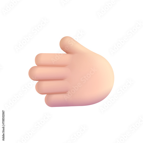 Leftwards Hand : Light Skin Tone