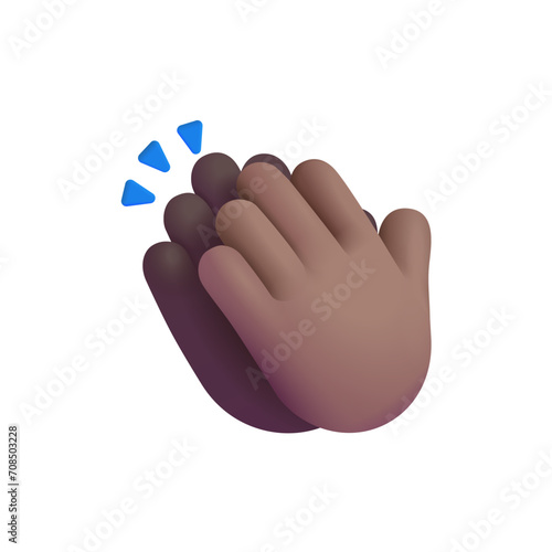 Clapping Hands : Medium-Dark Skin Tone