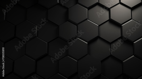 black hexagonal pattern background