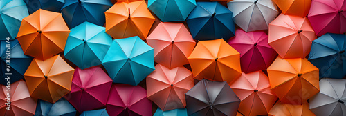 DEIB Diversity, Equity, inclusion, and Belonging concept with colorful umbrella  design.
