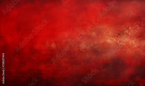 Plain one color red photography backdrop, chiaroscuro effect, slightly cloudy textured backdrop