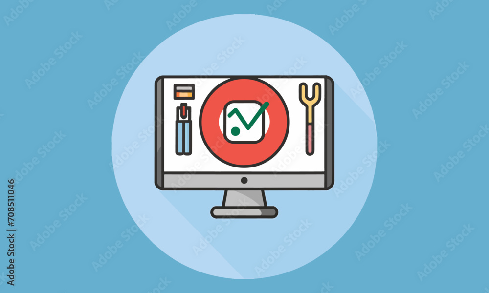 social media icons and illustration for web social media icons and illustration for web