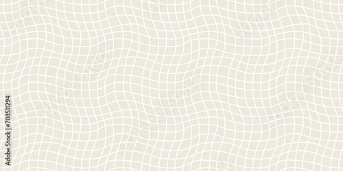 Seamless geometric pattern with woven and distorted checkers