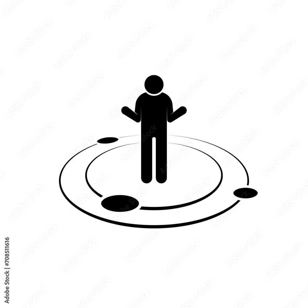 Near Icon. Around Us Symbol - Vector. Near Icon. Around Us Symbol - Vector.