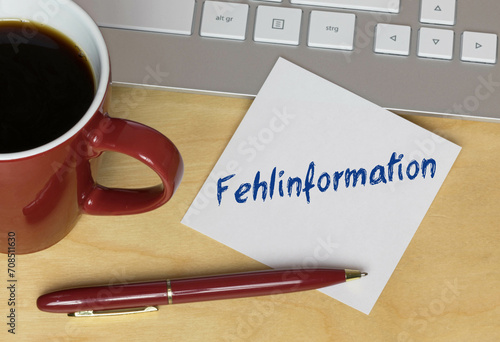 Fehlinformation	 photo