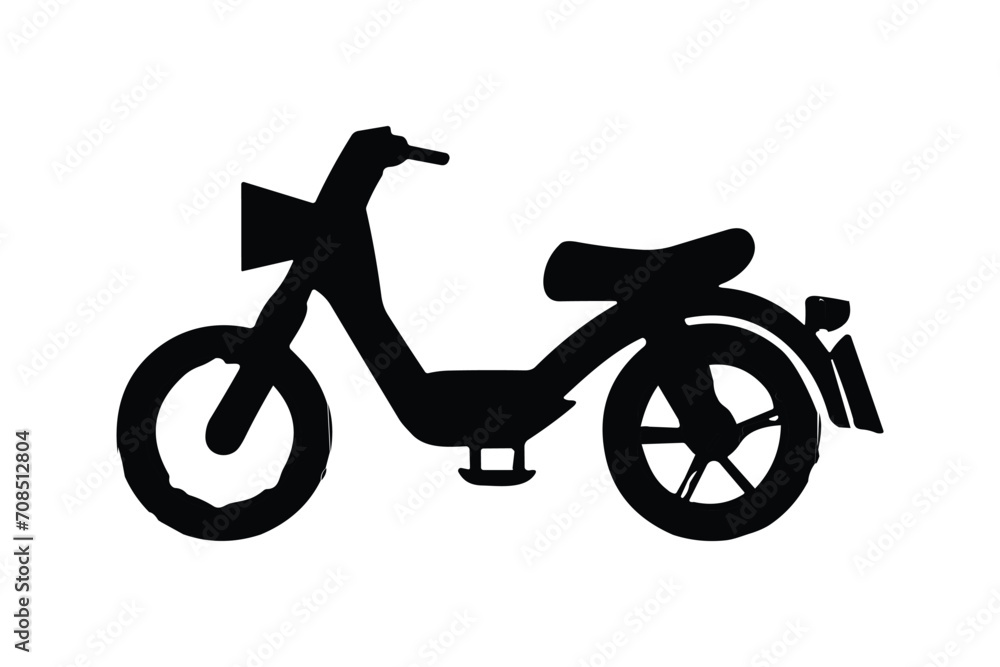 motorcycle icon design vector silhouette