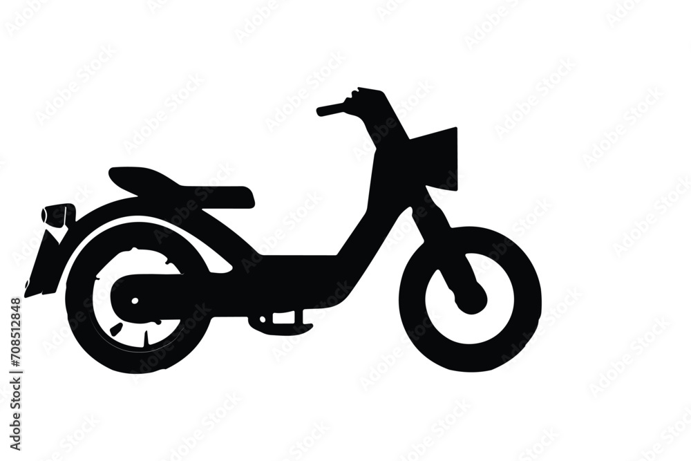 Fototapeta premium motorcycle icon design vector silhouette