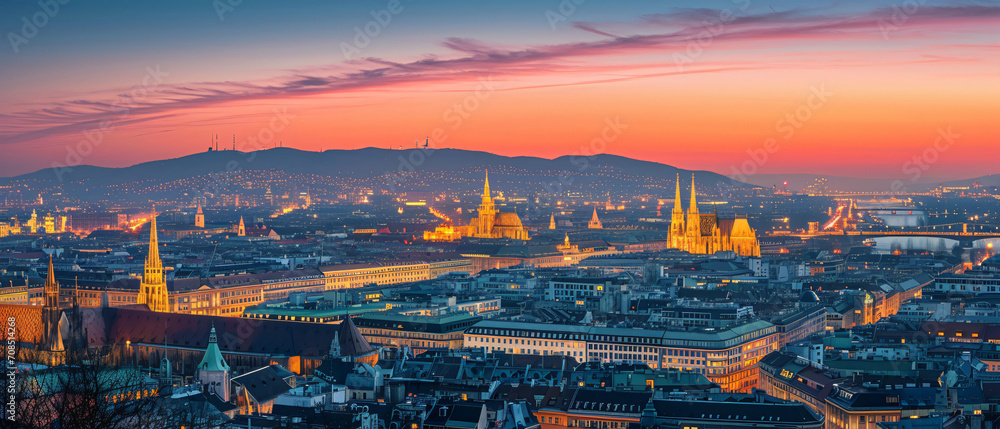 Vienna City Beautiful Panorama view