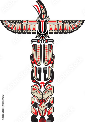native american indian totem © 设佳 艺
