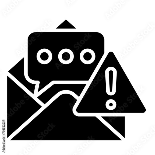 Crisis communication messaging icon