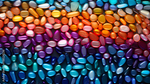 Bright colorful abstract background with colorful glass beads, spectacular backdrops