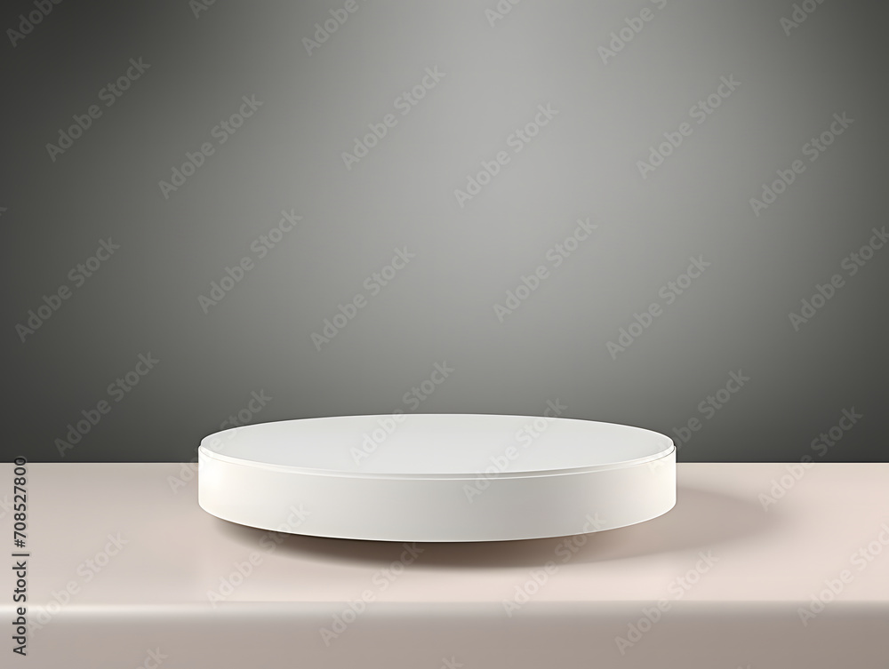 3D blank white Product Podium Mock-Up 3D blank white Product Podium Mock-Up