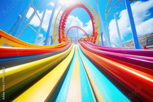 Vivid Roller Coaster Thrills: First-Person Motion in Technicolor