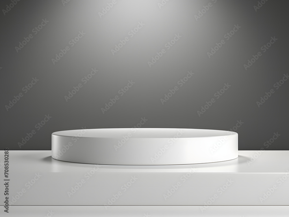3D blank white Product Podium Mock-Up 3D blank white Product Podium Mock-Up