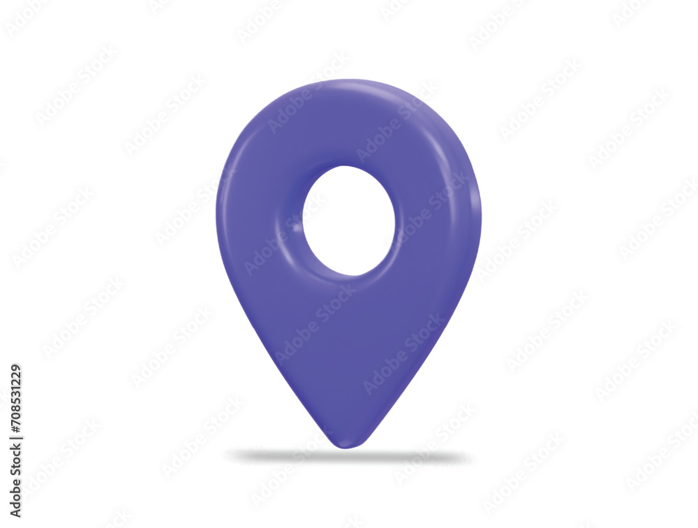 location icon 3d rendering vector illustration location icon 3d rendering vector illustration