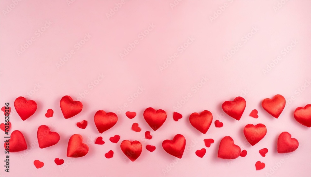 red hearts background