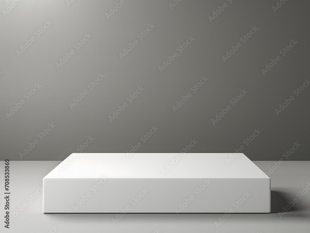 3D blank white Product Podium Mock-Up 3D blank white Product Podium Mock-Up