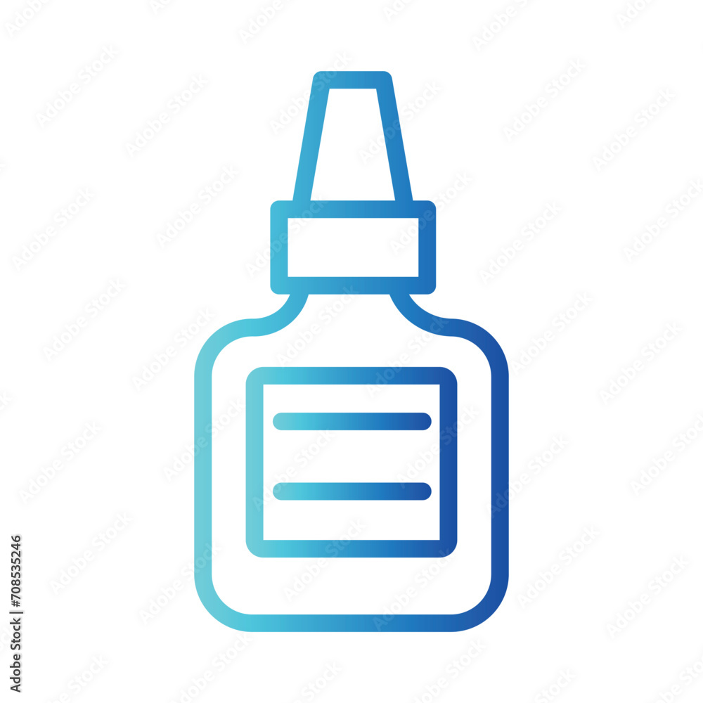 Bottle Clay School Gradient Outline Icon