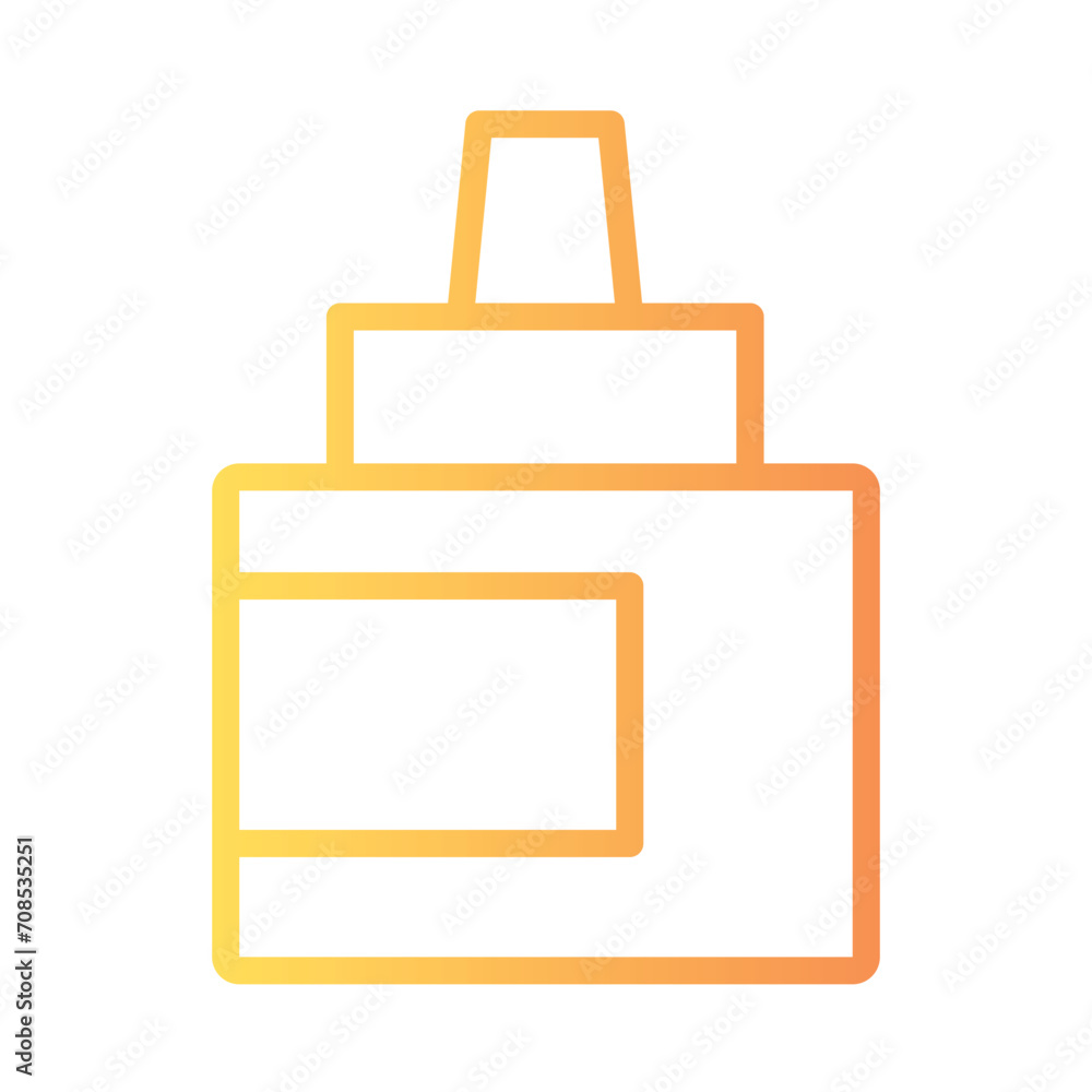 Bottle Clay School Gradient Outline Icon Bottle Clay School Gradient Outline Icon