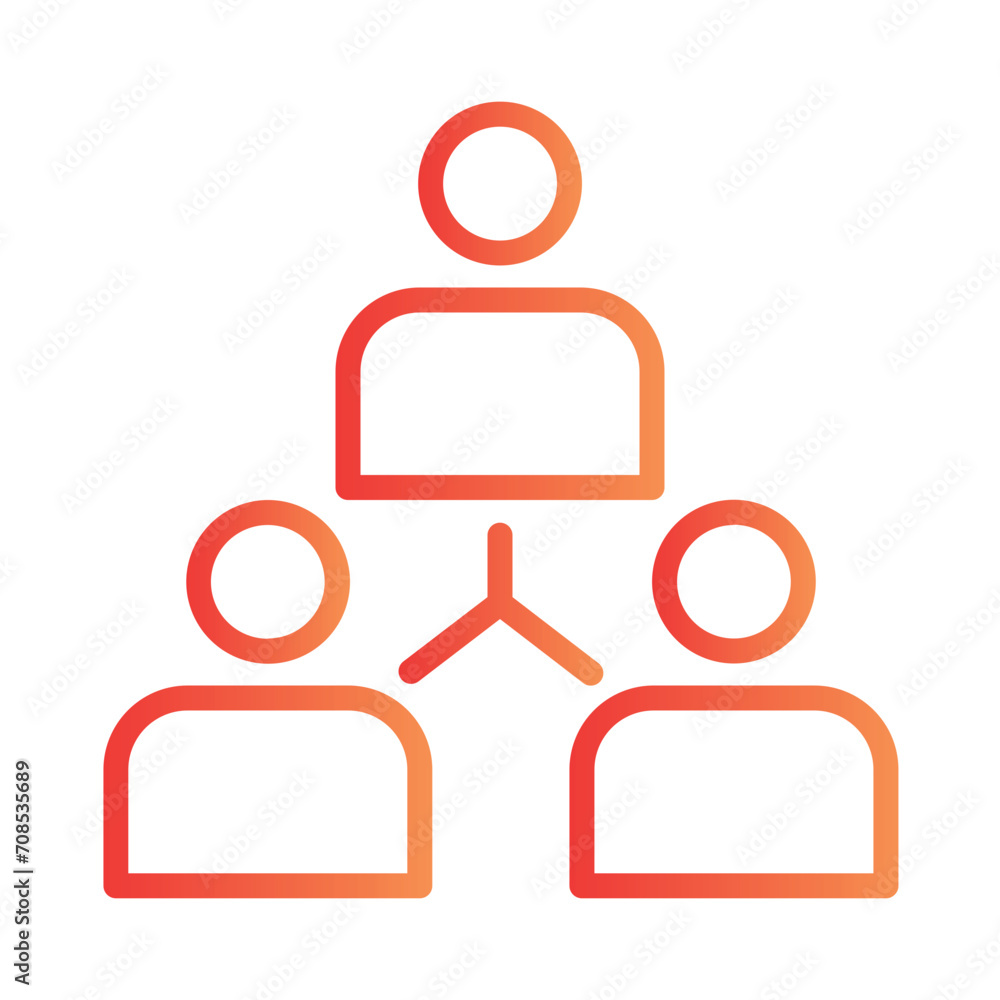 Office Relation Stationery Gradient Outline Icon Office Relation Stationery Gradient Outline Icon