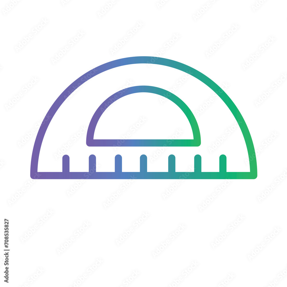 Stationery Tool Utensils Gradient Outline Icon Stationery Tool Utensils Gradient Outline Icon