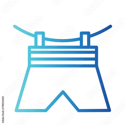 Cleaning Dry Laundry Gradient Outline Icon