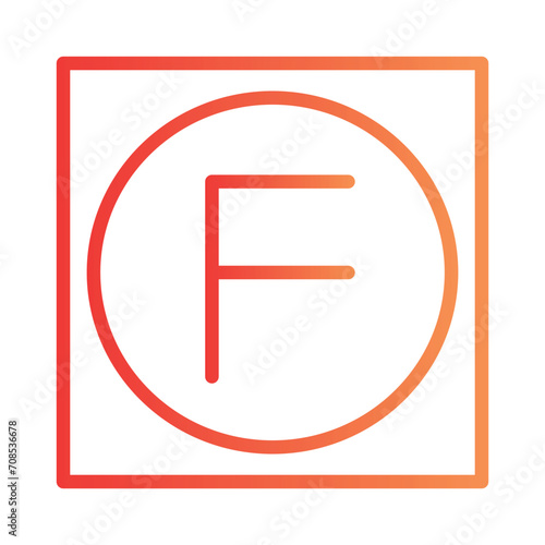 Fine Dry Cleaning Gradient Outline Icon