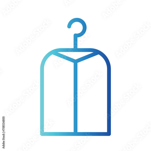 Cleaning Clothes Dry Gradient Outline Icon