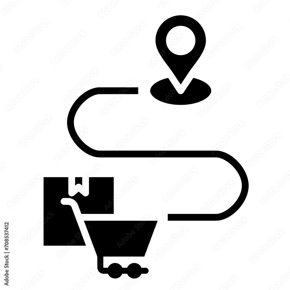 Obraz premium Purchase order tracking icon