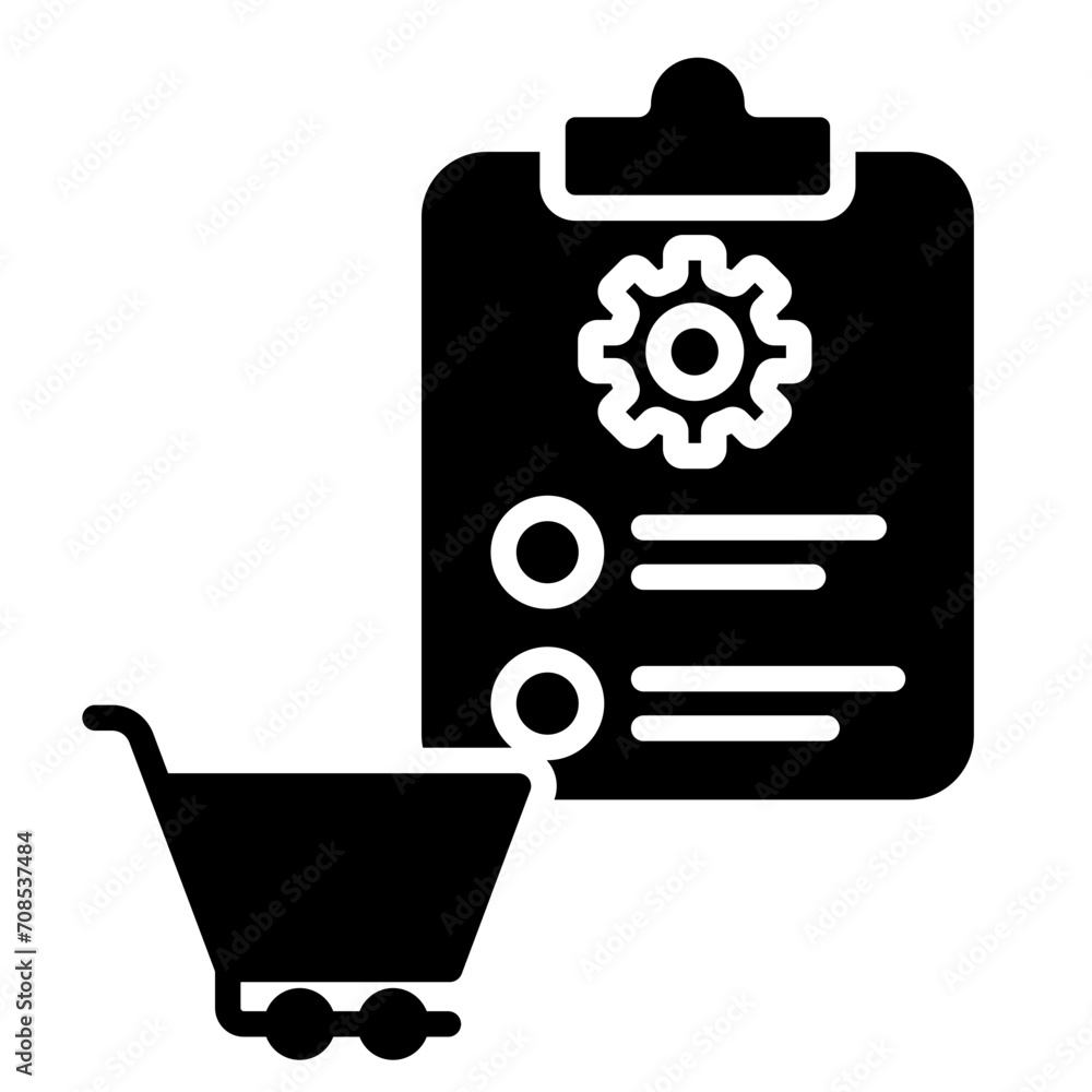 Purchase order management icon Purchase order management icon