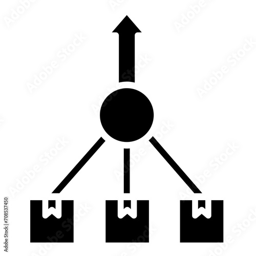 Supplier consolidation icon