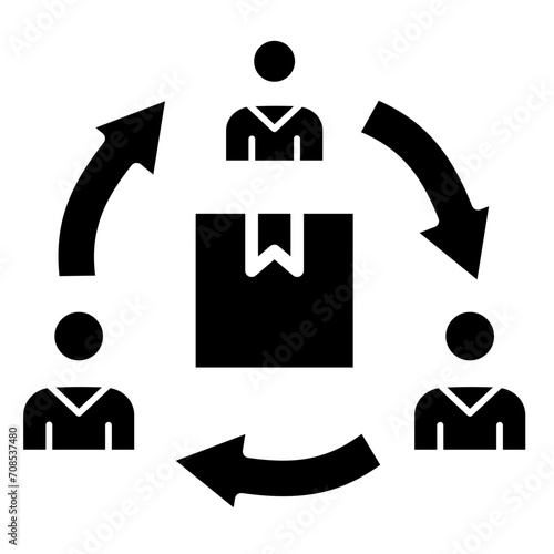 Supplier collaboration platforms icon