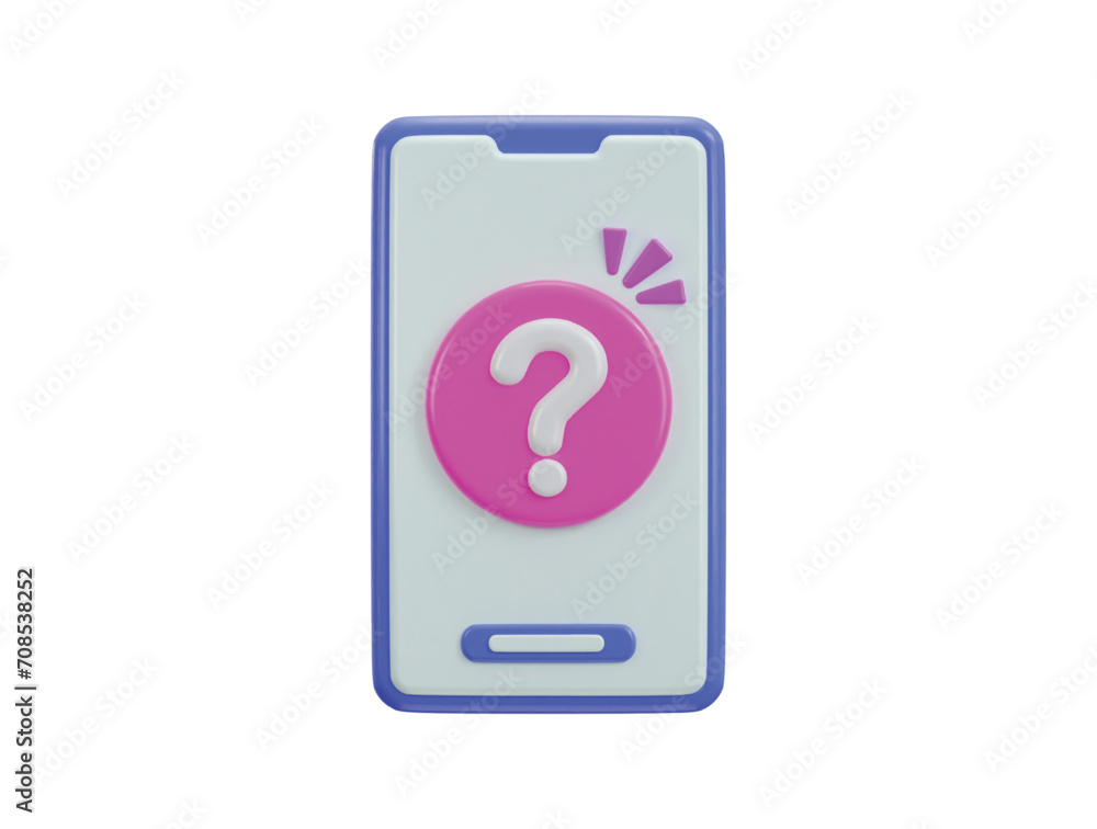 smart phone with question mark icon illustration smart phone with question mark icon illustration