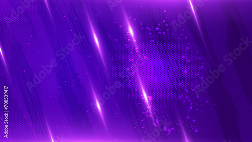 Abstract purple lines with shining particles background