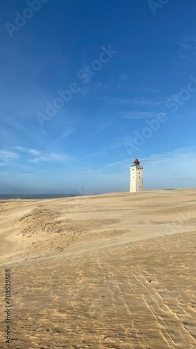 lighthouse on the danish beach