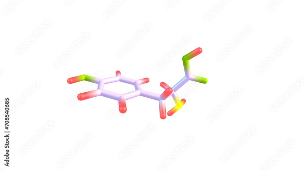 Tyrosine molecule rotating video Full HD Tyrosine molecule rotating video Full HD
