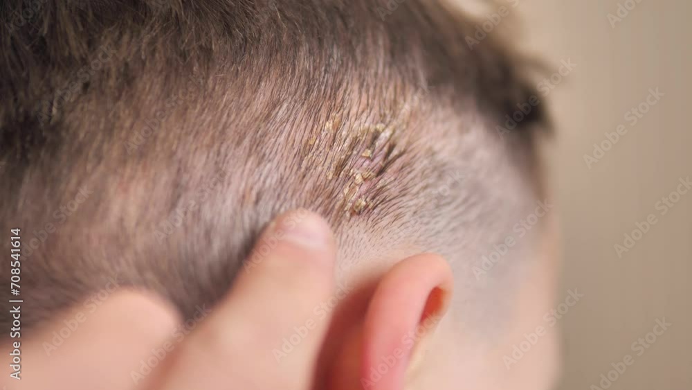Host formation on the scalp of babies, host disease on the scalp, Host formation on the scalp of babies, host disease on the scalp,