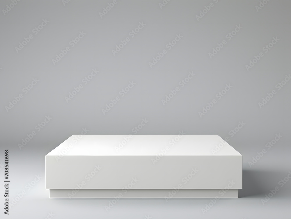 3D blank white Product Podium Mock-Up 3D blank white Product Podium Mock-Up