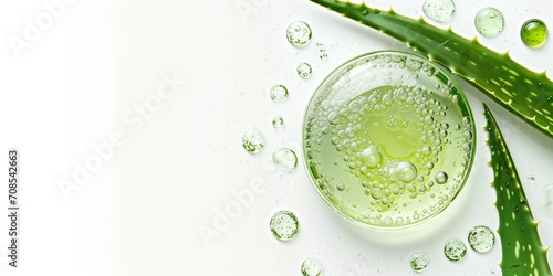 Aloe liquid cosmetic product photo