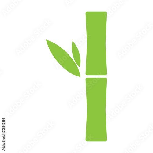 Bamboo leaf icon  nature tropical symbol design  web sign vector illustration