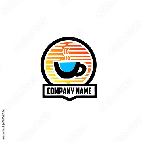 cup of coffee logo free vector 