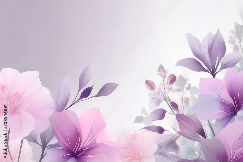 Wallpaper with flower art. Art background with transparent x-ray flowers. Wallpaper with flower art. Art background with transparent x-ray flowers.