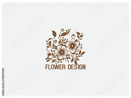 premium flower logo design vector, vector and illustration,