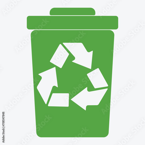 Flat Green Arrows Recycle, World Earth Day, Environment day, Ecology concept