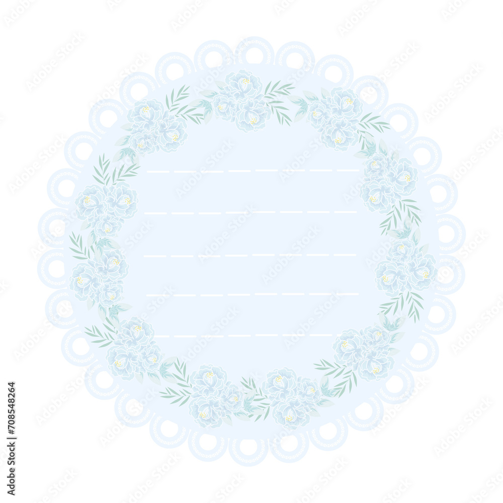 flower paper border background flower paper border background