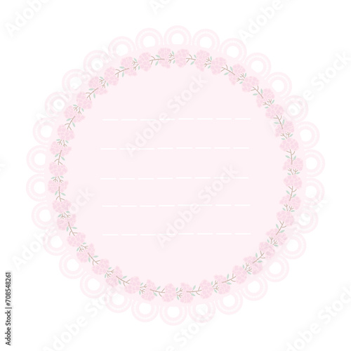 flower paper border background