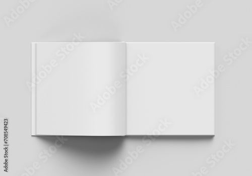 Plakat w ramie Square book mockup