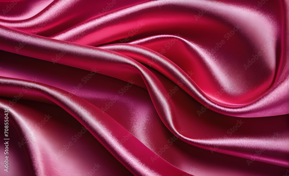 Fototapeta premium Abstract background luxury cloth or liquid wave or wavy folds of grunge pink silk texture satin velvet material or luxurious background or elegant wallpaper design. Generative AI