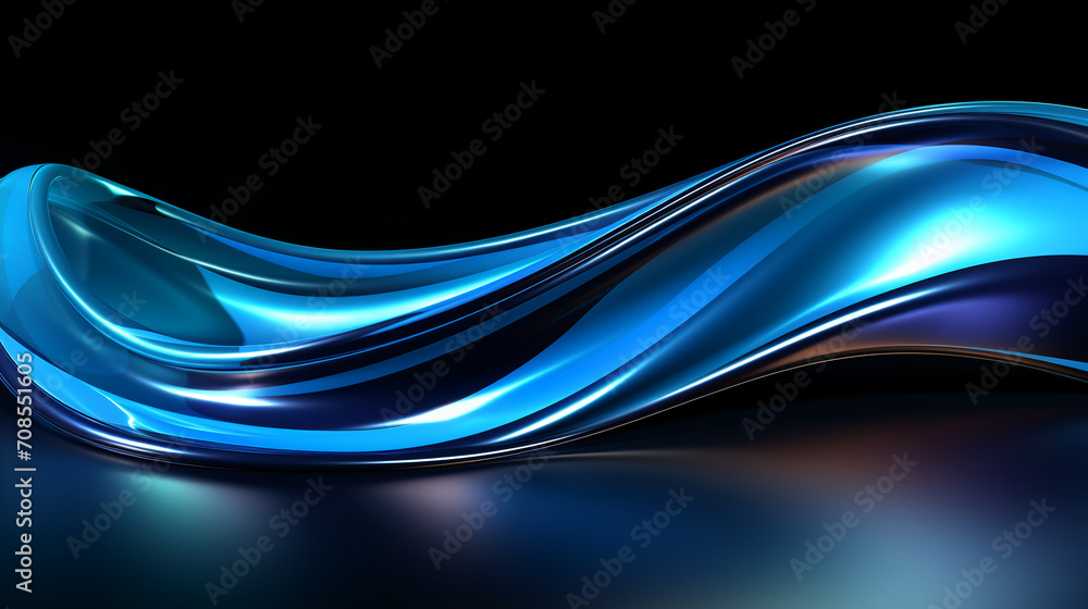 Fototapeta premium abstract colorful glowing wavy perspective with fractals and curves background 16:9 widescreen wallpapers